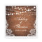Rustic Wedding Wood String Lights Lace