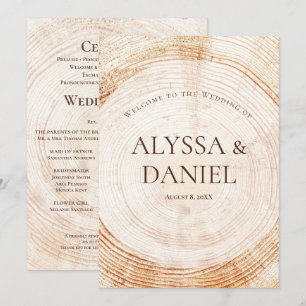 Rustic Wedding.wood Tree bark Custom Program