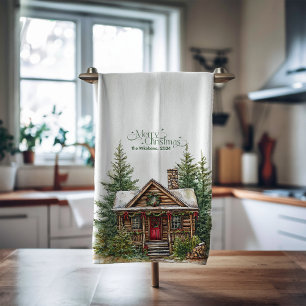 Rustic Western Christmas  Kitchen Towel