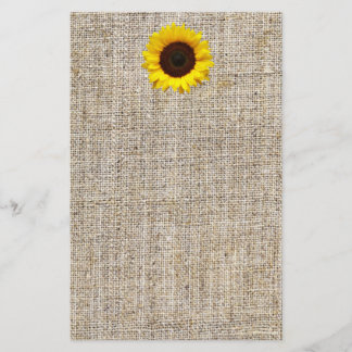 Rustic Western Country Burlap Sunflower Wedding