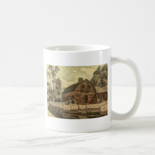 Rustic Western Country Farmhouse Chic Red Barn Coffee Mug