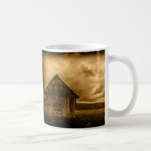 rustic western country farmhouse old barn coffee mug