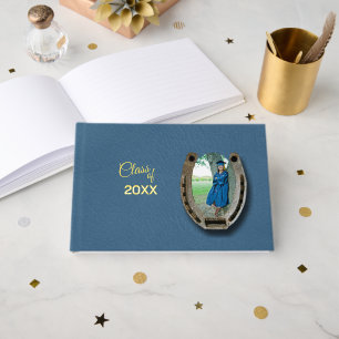 Rustic Western foil Graduation Party Guestbook