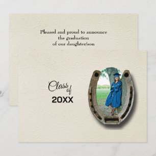 Rustic Western Hi-School Graduation Announcement