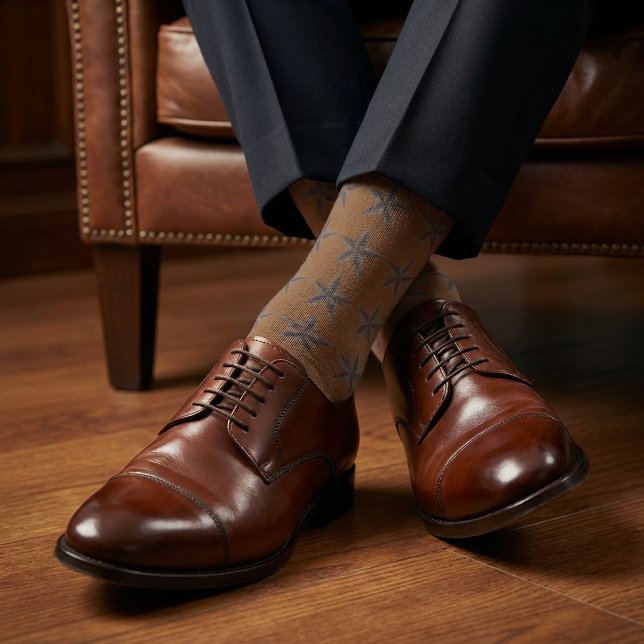 Rustic Western Plain Stars Socks (Creator Uploaded)