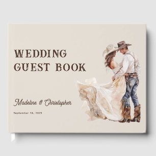 Rustic Western Ranch Wedding Guest Book