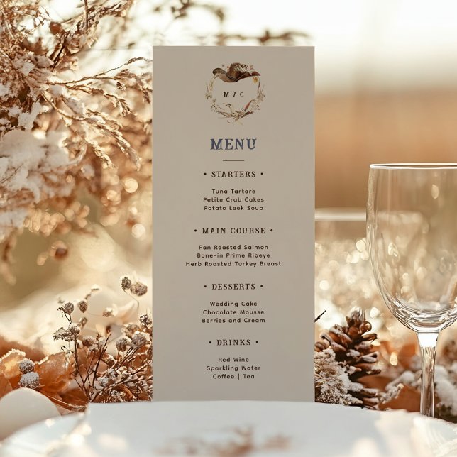 Rustic Western Ranch Wedding Menu (Creator Uploaded)