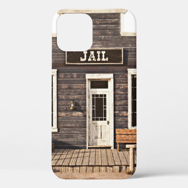 Rustic western town jail. 3d ing. Part of a wester Case-Mate iPhone Case (Back)