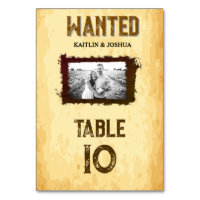 Rustic Western Wedding 💍Custom Photo Table Number