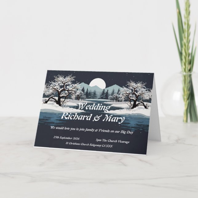 Rustic Whimsy: A Natural Elegance Wedding Invitati Invitation (Front)