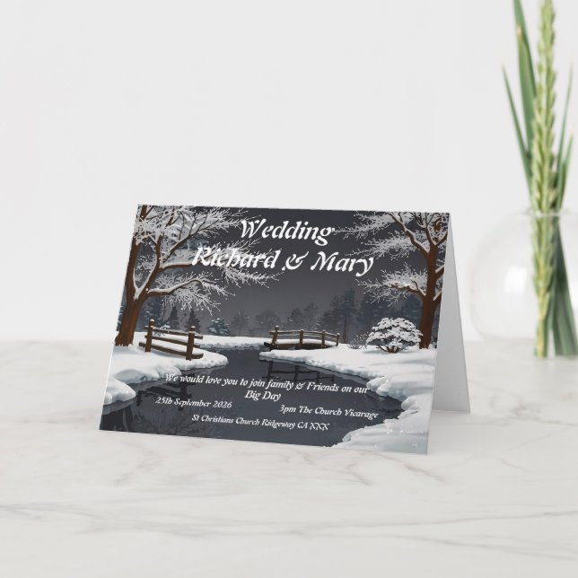 Rustic Whimsy: A Natural Elegance Wedding Invitati Invitation (Front)