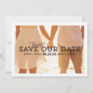Rustic Whimsy Photo Save the Date