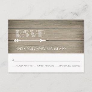 Rustic Whimsy - RSVP Response Card.