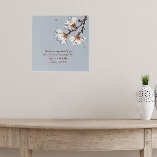 Rustic Whispering Petals Poster