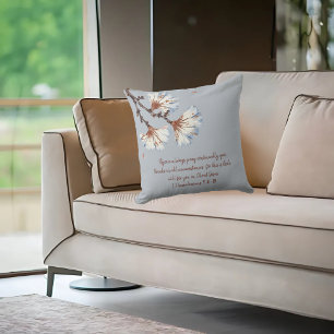 Rustic Whispering Petals Throw Pillow