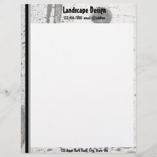 Rustic White Aspen Tree Bark Texture Photograph Letterhead