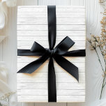 Rustic White Wood Wrapping Paper<br><div class="desc">Wrap your wedding gifts in rustic elegance with this whitewashed wood grain wrapping paper. The subtle texture and natural charm create a warm and inviting feel, perfect for adding a touch of countryside chic to your special day. Made from high-quality paper, this gift wrap will complement any wedding theme.</div>