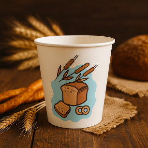 Rustic Whole Grain Bread Farmhouse Food Paper Cups