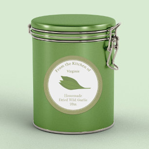 Rustic Wild Garlic Label Kraft Sticker
