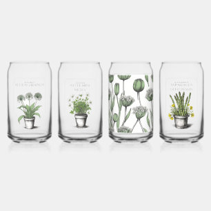 Rustic Wild Garlic Sketch by CallisC Arts ⭐⭐⭐⭐⭐ Can Glass