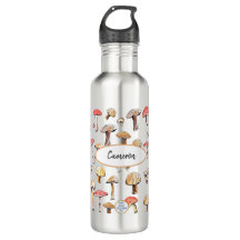 Rustic Wild Mushroom Hand-Illustrated Personalized