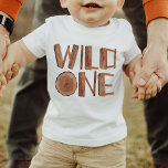 Rustic Wild One 1st Birthday  Baby T-Shirt<br><div class="desc">Rustic wild one 1st birthday t-shirt</div>