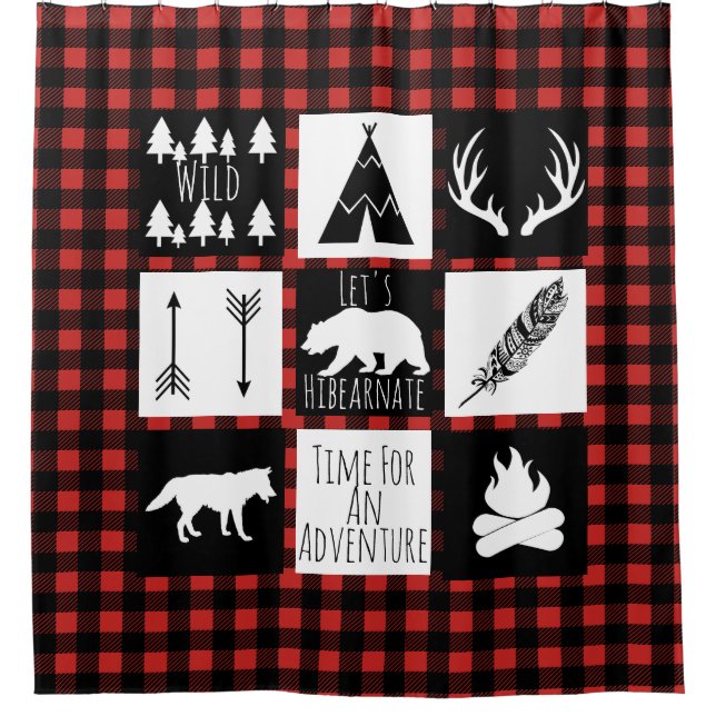 Rustic Wilderness & Animals Buffalo Check Plaid (Front)