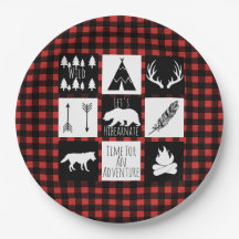 Rustic Wilderness & Animals Buffalo Check Plaid