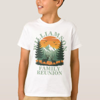 Rustic Wilderness Family Reunion Customizable Kids