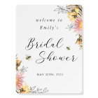 Rustic Wildflower Bridal Shower Welcome