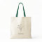 Rustic Wildflower Bridesmaid Name Tote Bag
