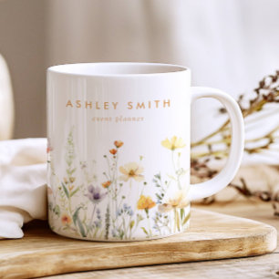 Rustic Wildflower Business Coffee Mug