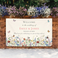 Rustic Wildflower Floral Wedding Welcome