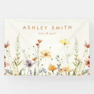 Rustic Wildflower Grand Opening Banner