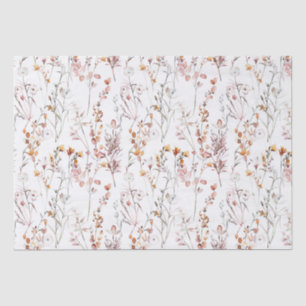 Rustic Wildflower Pattern Tissue Paper