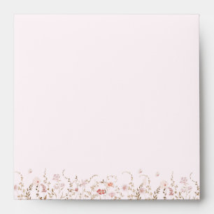 Rustic Wildflowers Boho Country Floral Envelope