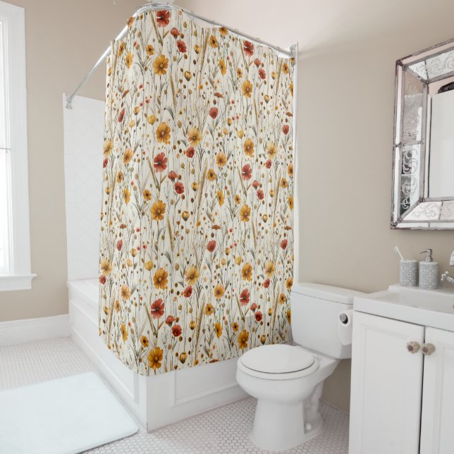 Rustic Wildflowers - Boho Fall Floral Pattern (In Situ)