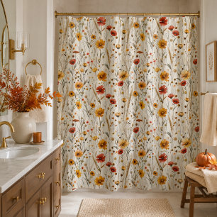 Rustic Wildflowers - Boho Fall Floral Pattern