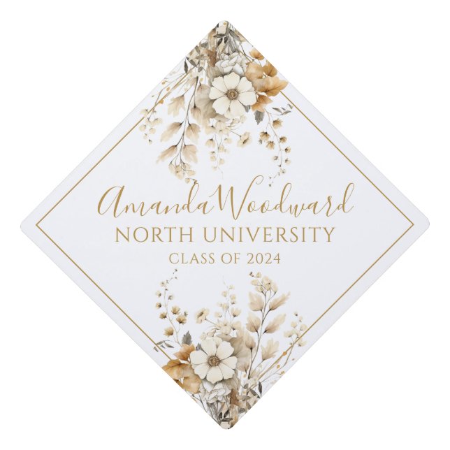 Rustic Wildflowers Cap Toppers (Front)