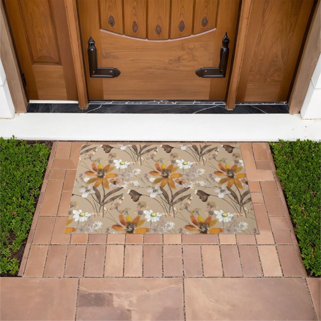 Rustic Wildflowers Doormat (Outdoor)