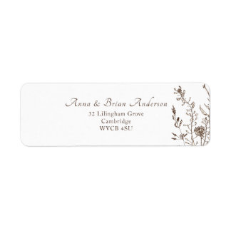 Rustic Wildflowers Fall Floral Wedding