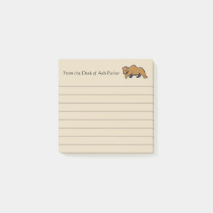 Rustic Wildlife Grizzly Bear Post-it Notes