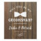 Rustic Will you Be My Groomsman Label
