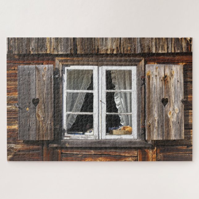rustic window puzzle (Horizontal)