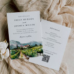 Rustic Winery All in One Wedding Invitation<br><div class="desc">Rustic Winery All in One Wedding Invitation</div>