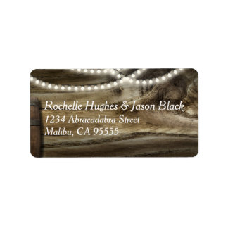 Rustic Winery Mariage étiquette moyen