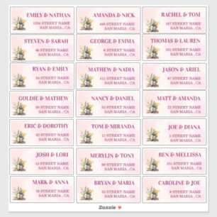 Rustic Winery Mariage Étiquettes de adresse invité