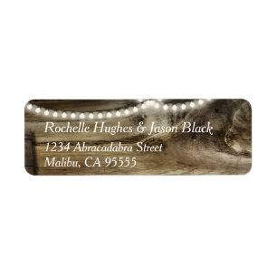 Rustic Winery Wedding SMALL label