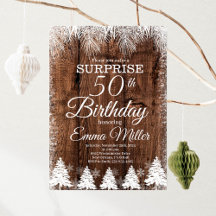 Rustic Winter Any Age Birthday Party