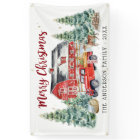 Rustic Winter Barn Vintage Red Farmhouse Truck